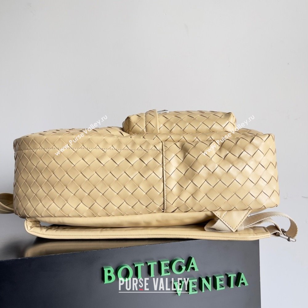 Bottega Veneta Medium Intrecciato leather Backpack Bag Beige 2023 (misu-23110148)
