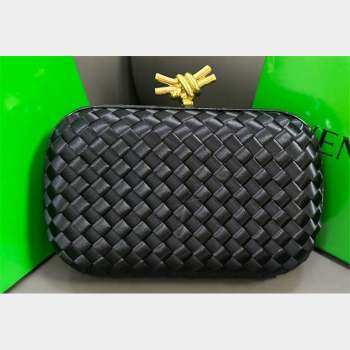 Bottega Veneta Intreccio Silk Knot Minaudiere clutch Bag Black 2023 (misu-23110117)