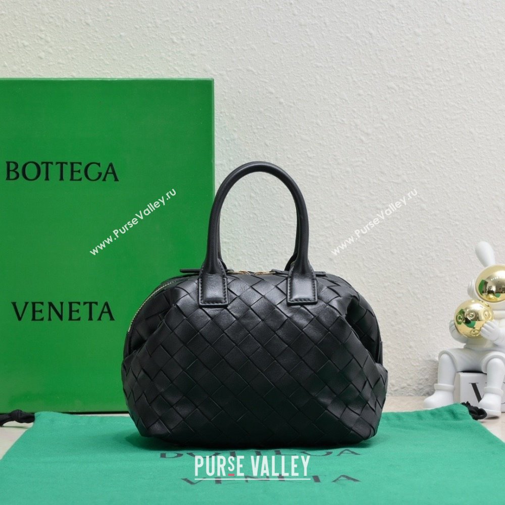Bottega Veneta Mini Bauletto bag in lambskin black 2023 (misu-230927-53)