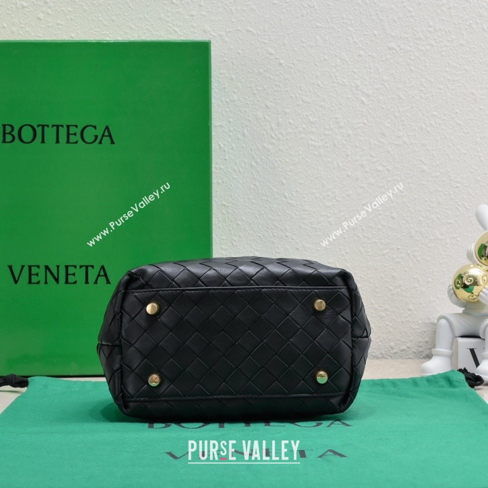 Bottega Veneta Mini Bauletto bag in lambskin black 2023 (misu-230927-53)