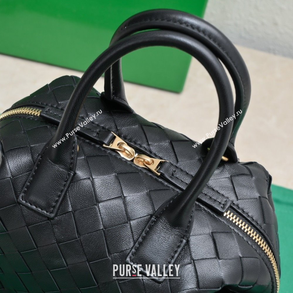 Bottega Veneta Mini Bauletto bag in lambskin black 2023 (misu-230927-53)