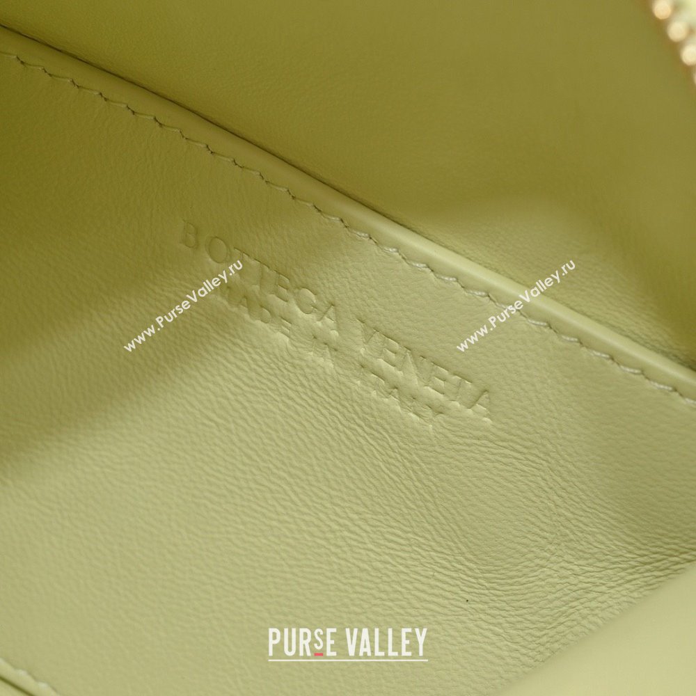 Bottega Veneta Mini Bauletto bag in lambskin light yellow 2023 (misu-230927-54)