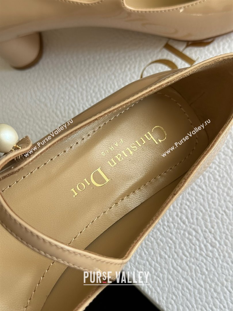 DIOR heel 5cm Nude Patent Calfskin Jolie pump 2023 (ssxy-231125-02)