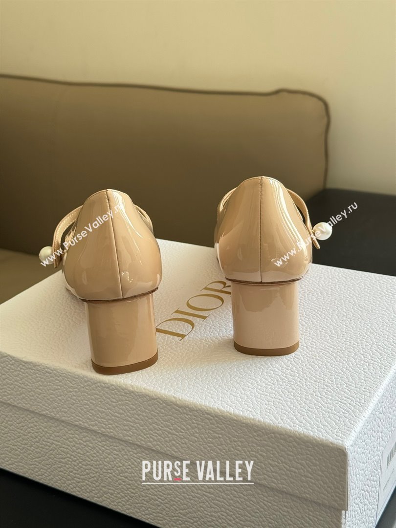DIOR heel 5cm Nude Patent Calfskin Jolie pump 2023 (ssxy-231125-02)