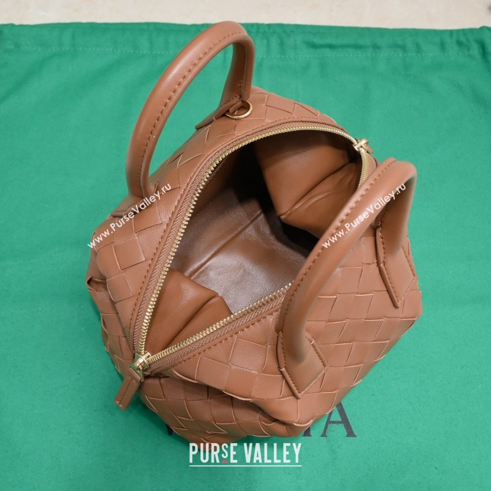 Bottega Veneta Mini Bauletto bag in lambskin wood 2023 (misu-230927-55)