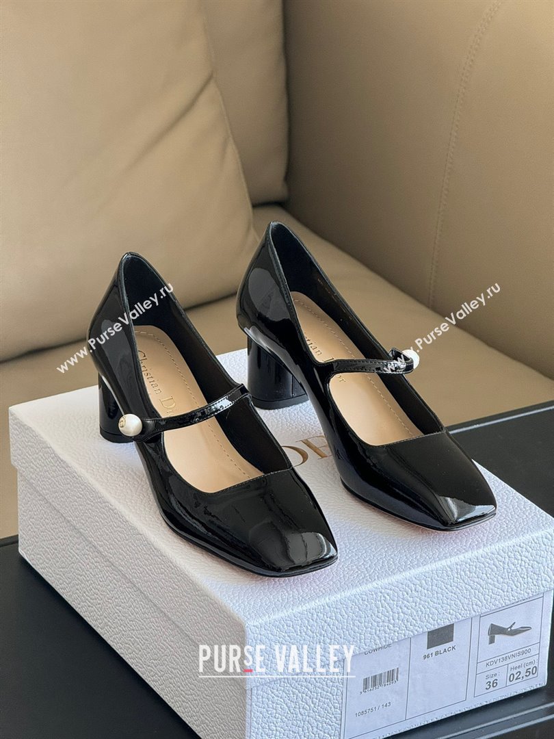 DIOR heel 5cm black Patent Calfskin Jolie pump 2023 (ssxy-231125-01)