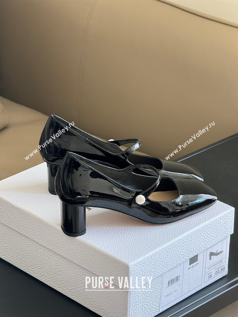 DIOR heel 5cm black Patent Calfskin Jolie pump 2023 (ssxy-231125-01)
