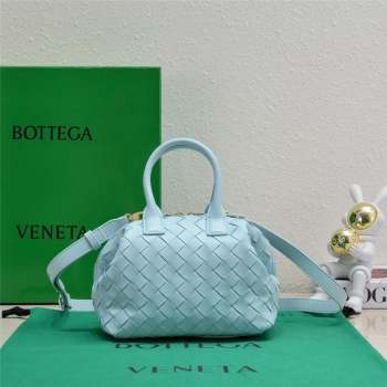 Bottega Veneta Mini Bauletto bag in lambskin TEAL WASHED 2023 (misu-230927-56)