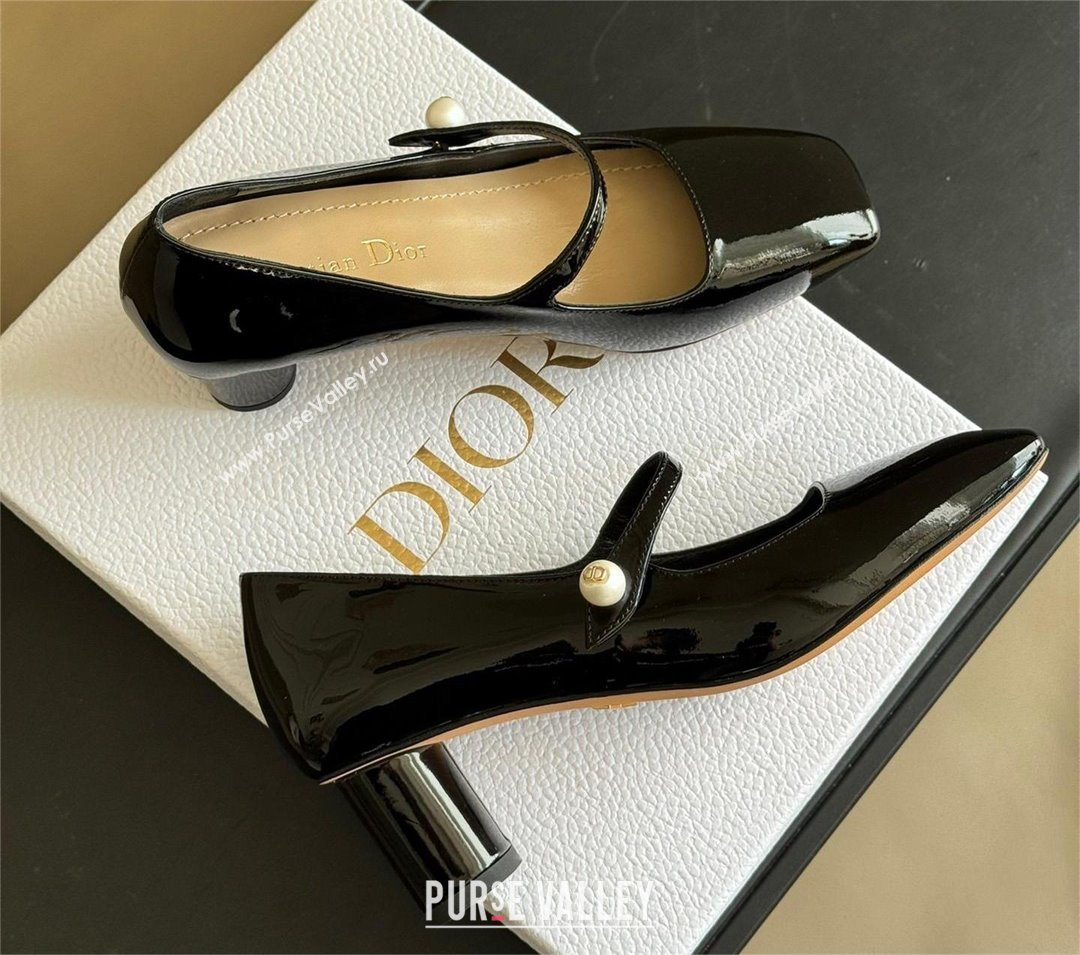 DIOR heel 5cm black Patent Calfskin Jolie pump 2023 (ssxy-231125-01)