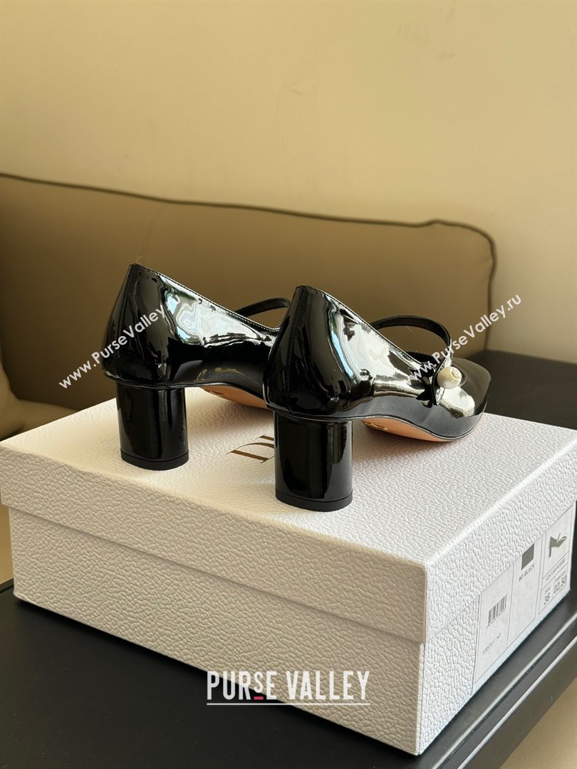DIOR heel 5cm black Patent Calfskin Jolie pump 2023 (ssxy-231125-01)