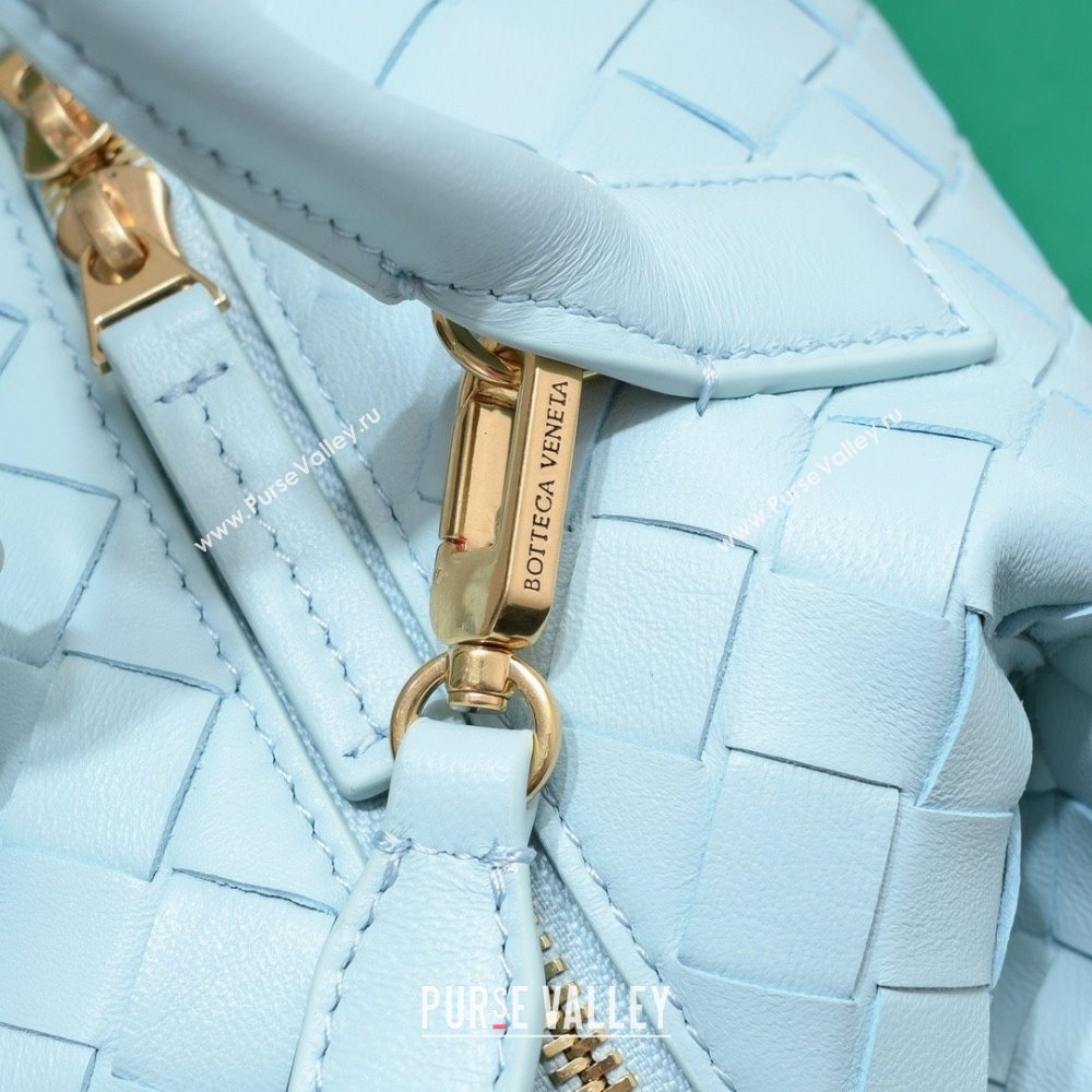 Bottega Veneta Mini Bauletto bag in lambskin TEAL WASHED 2023 (misu-230927-56)