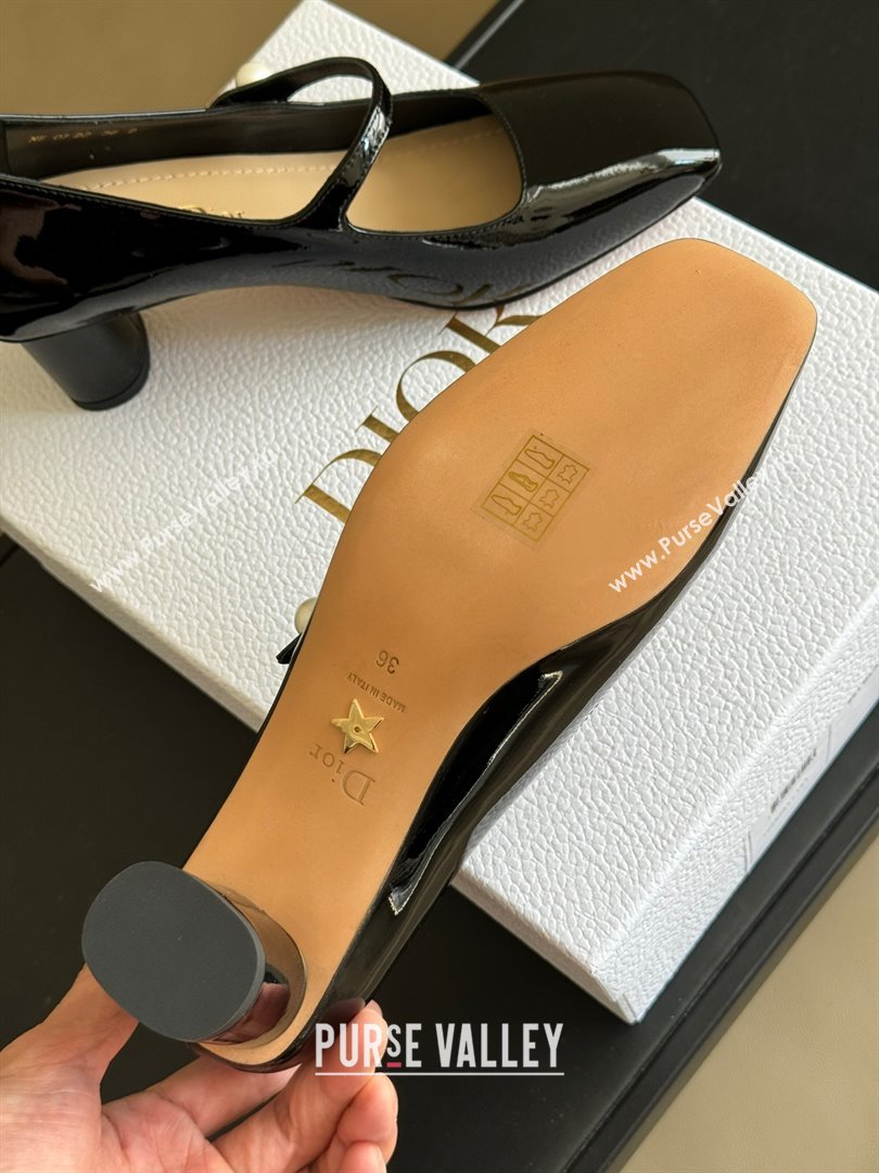 DIOR heel 5cm black Patent Calfskin Jolie pump 2023 (ssxy-231125-01)