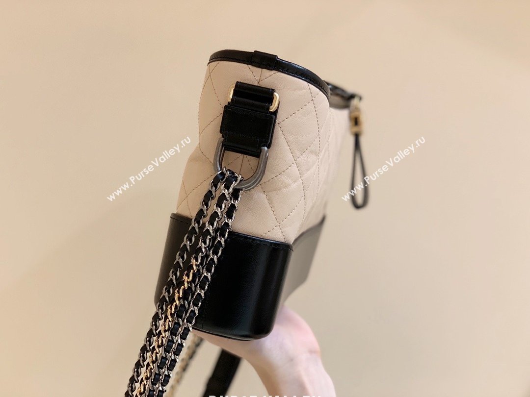 Chanel original quality Gabrielle hobo bag A91810 black/beige (shunyang-210105-3)