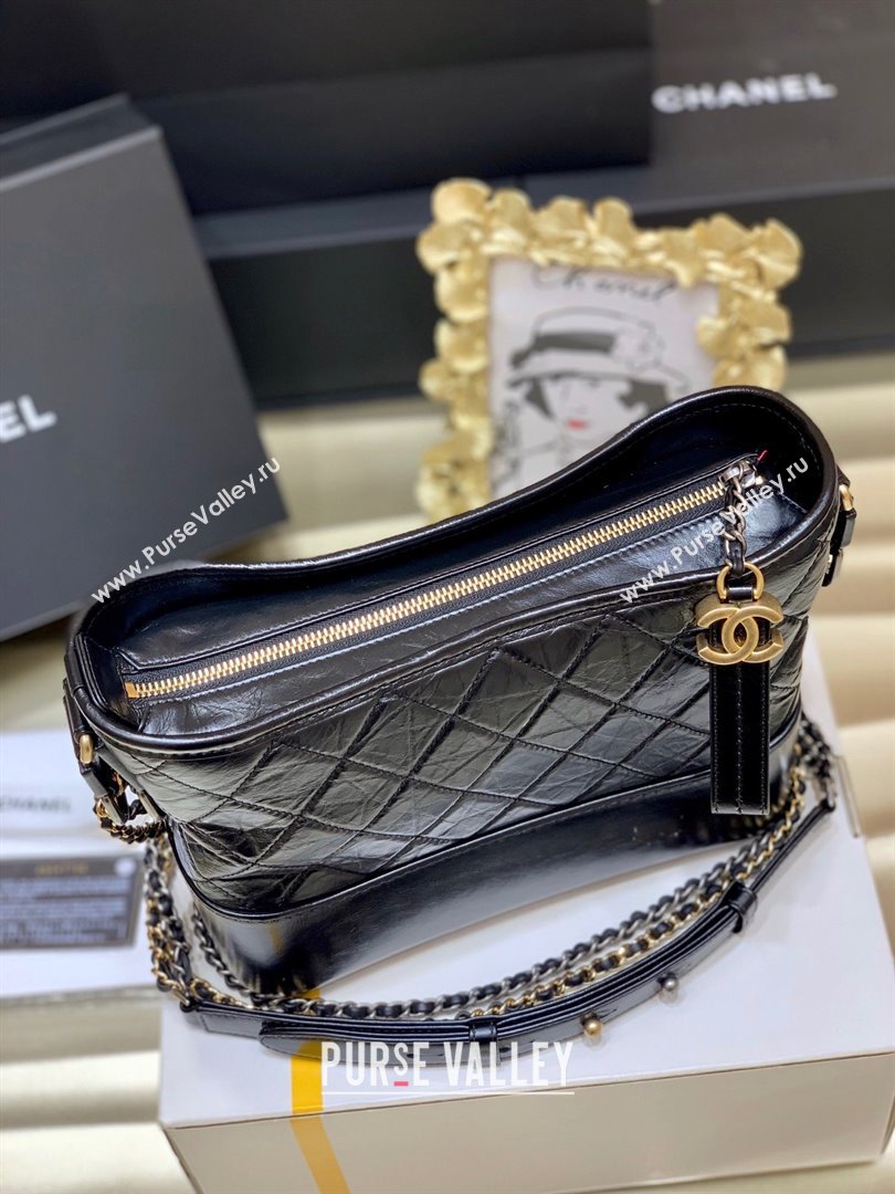 Chanel original quality Gabrielle hobo bag A91810 black (shunyang-210105-4)