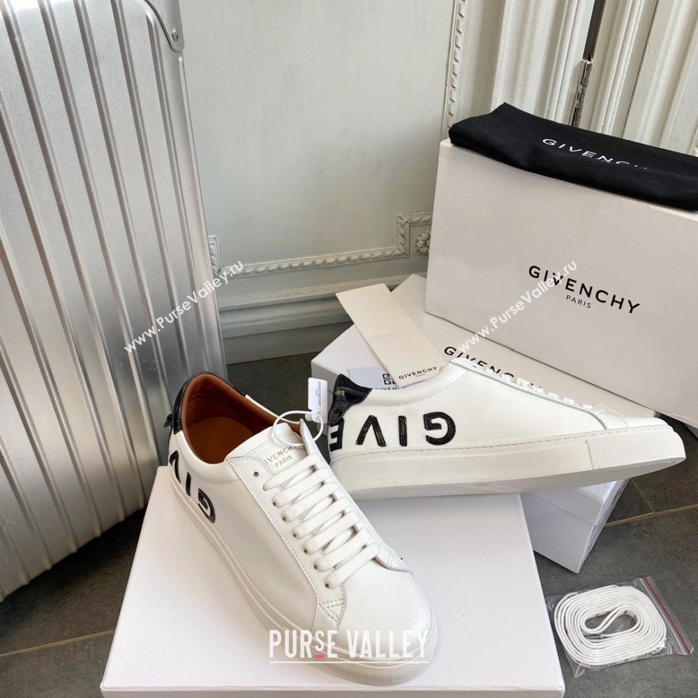 Givenchy URBAN STREET sneakers white/black patent (guoran-201007-4)