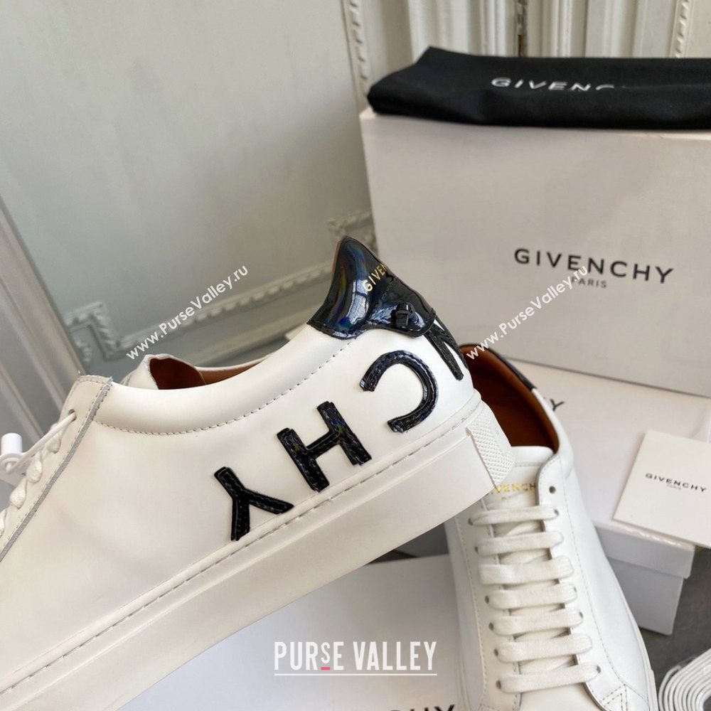 Givenchy URBAN STREET sneakers white/black patent (guoran-201007-4)