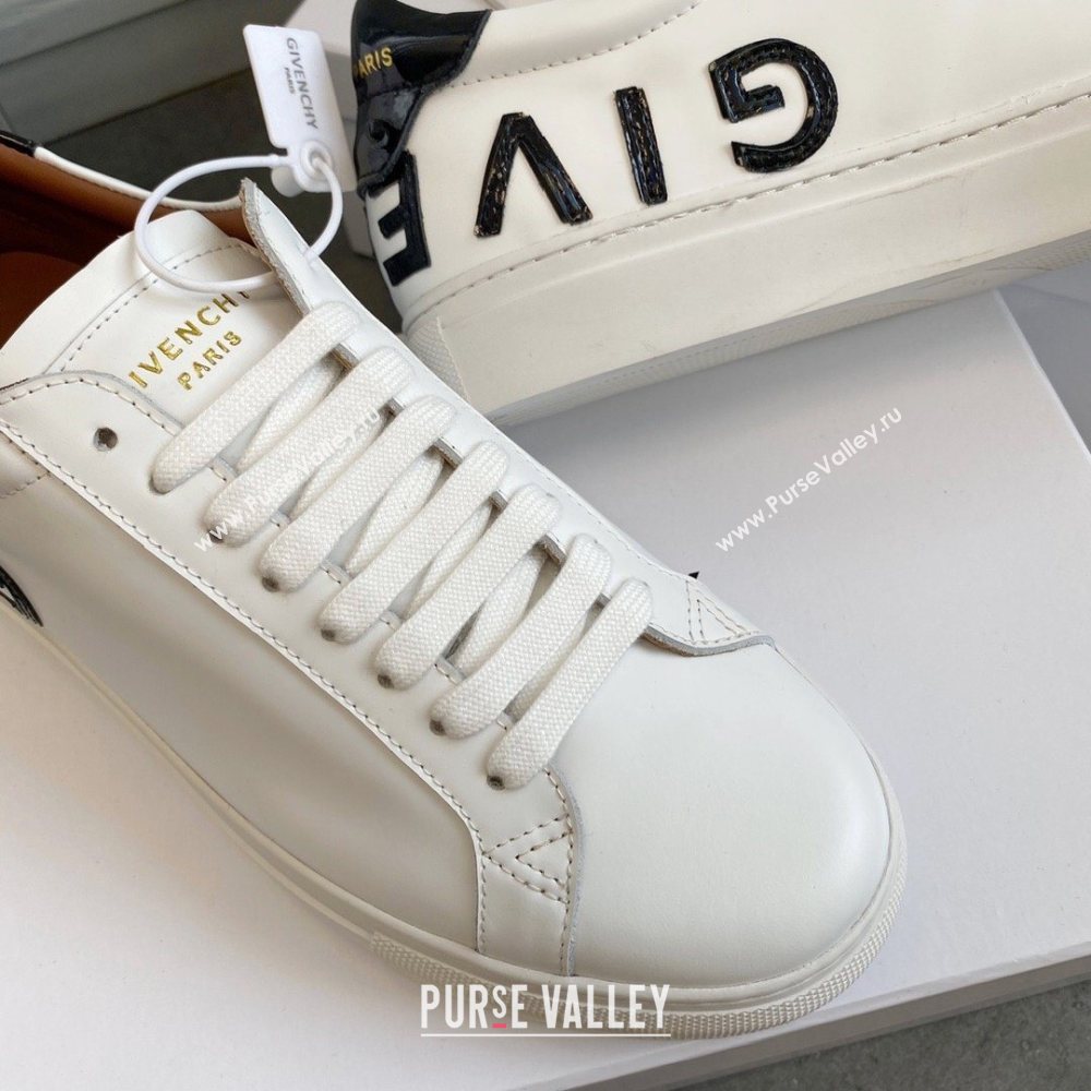 Givenchy URBAN STREET sneakers white/black patent (guoran-201007-4)