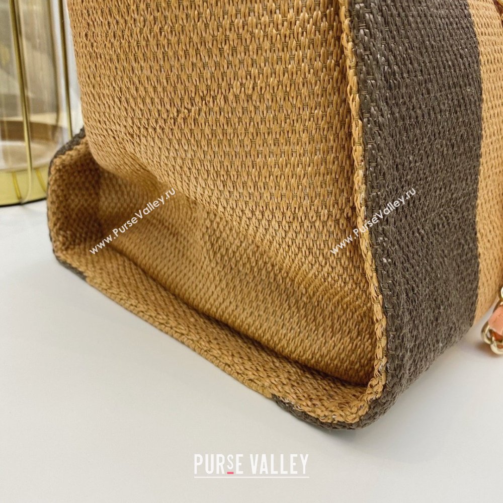 Chanel cabas ete shopping tote A066941 beige/coffee/black (SMJD-210105-01)