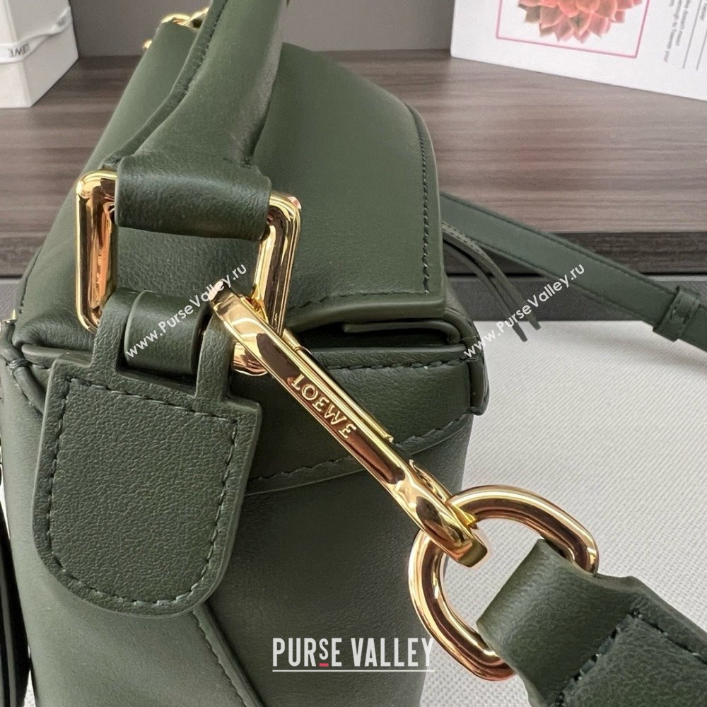 LOEWE Small Puzzle bag in classic calfskin bottle green 2024 (yongsheng-240412-09)