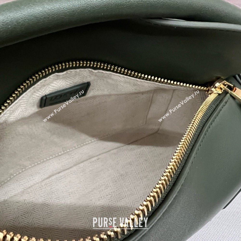 LOEWE Small Puzzle bag in classic calfskin bottle green 2024 (yongsheng-240412-09)