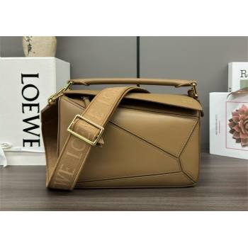 LOEWE Small Puzzle bag insatin calfskin clay green 2024 (yongsheng-240412-08)