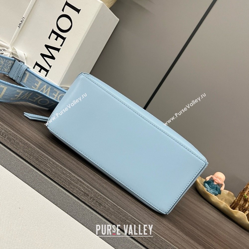 LOEWE Small Puzzle bag in satin calfskin sky blue 2024 (yongsheng-240412-10)