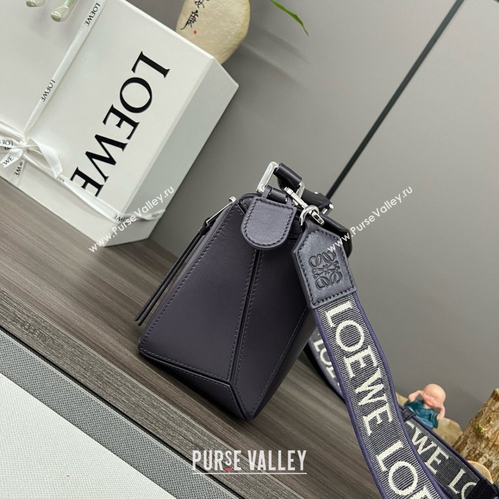 LOEWE Small Puzzle bag in satin calfskin dark purple 2024 (yongsheng-240412-11)