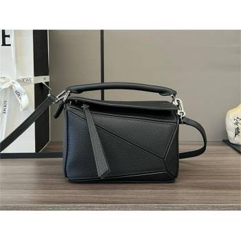 Loewe Mini Puzzle bag in classic calfskin black 2024 (yongsheng-240412-03)