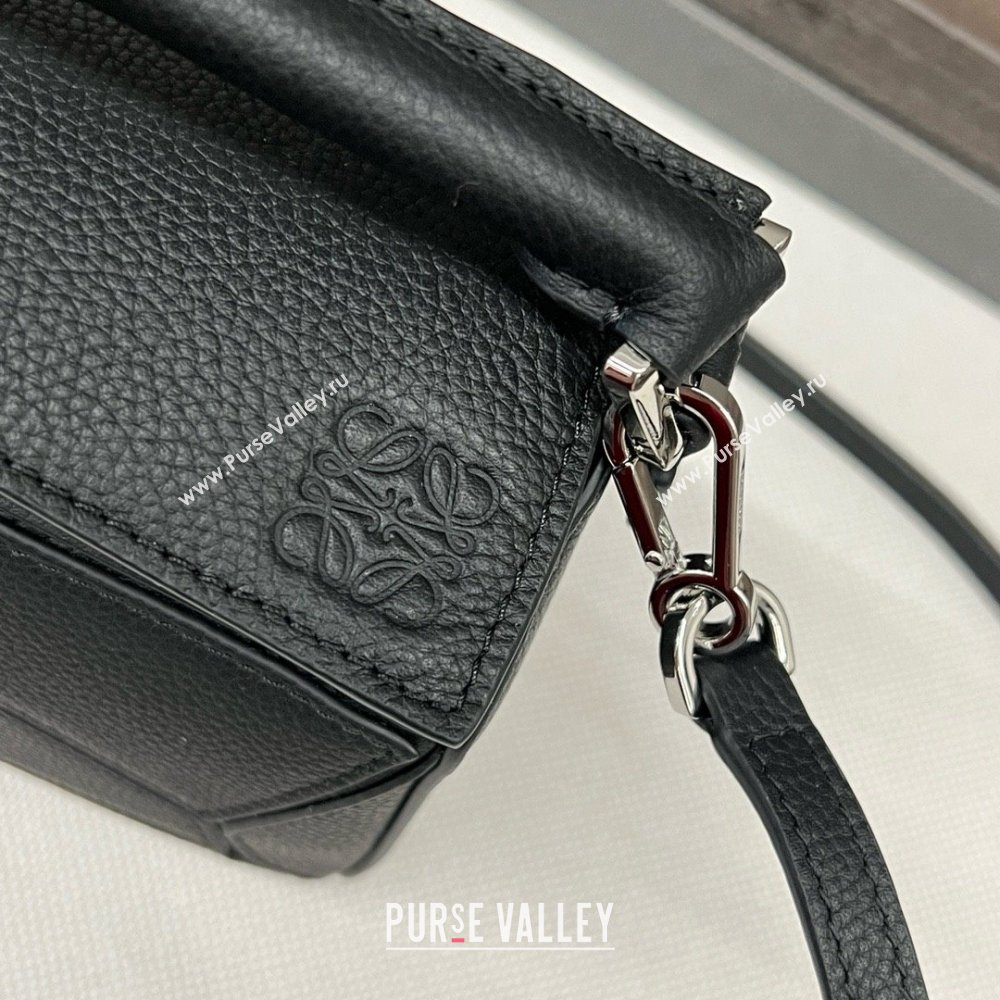 Loewe Mini Puzzle bag in classic calfskin black 2024 (yongsheng-240412-03)