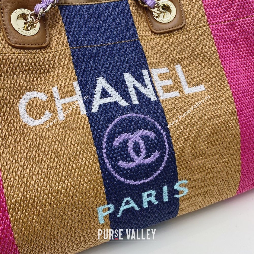 Chanel cabas ete shopping tote A066941 pink/beige/blue (SMJD-210105-02)