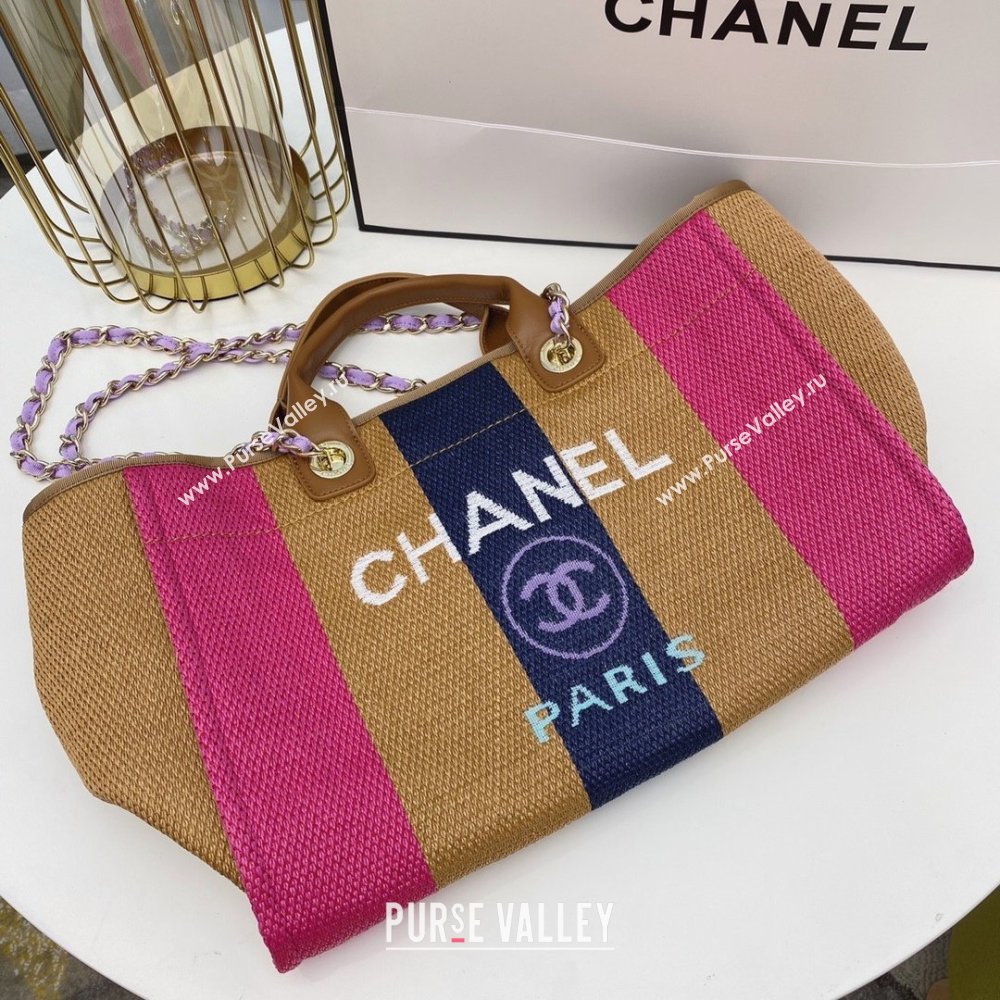 Chanel cabas ete shopping tote A066941 pink/beige/blue (SMJD-210105-02)