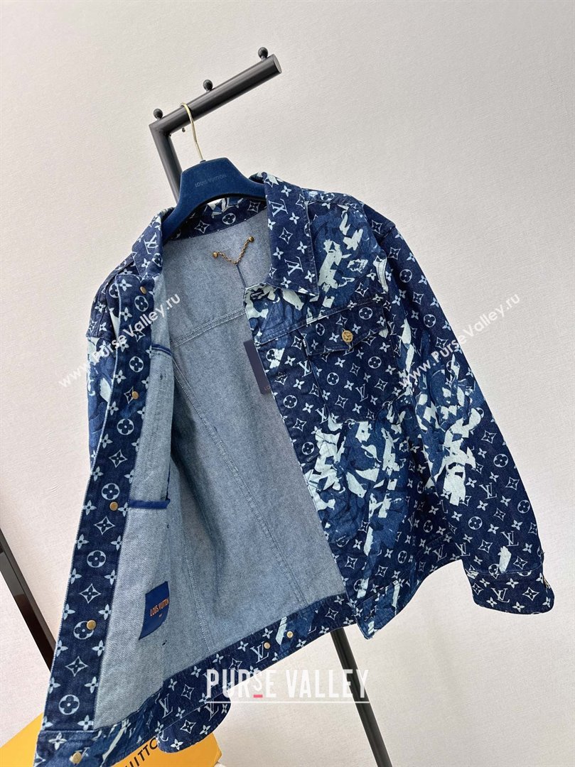 LOUIS VUITTON Monogram Printed Denim Jacket 1AF750 2024 spring (qiqi-240112-01)