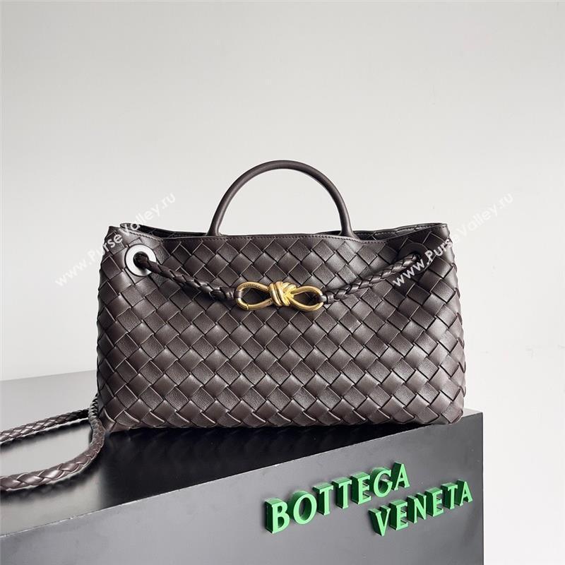 Bottega Veneta Intrecciato leather Small East/West Andiamo top handle Bag fondant 2023 (misu-230928-24)