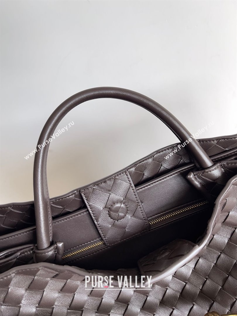 Bottega Veneta Intrecciato leather large Andiamo top handle Bag fondant 2023 (misu-230928-25)