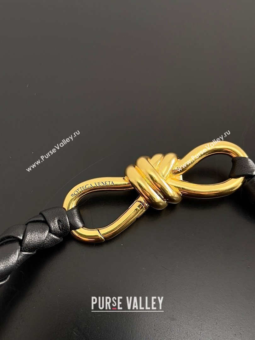 Bottega Veneta Intrecciato leather large Andiamo top handle Bag black 2023 (misu-230928-26)