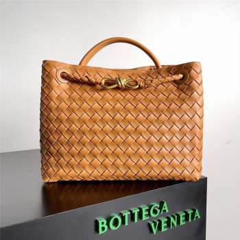 Bottega Veneta Intrecciato leather Medium Andiamo top handle Bag wood 2023 (misu-230928-21)