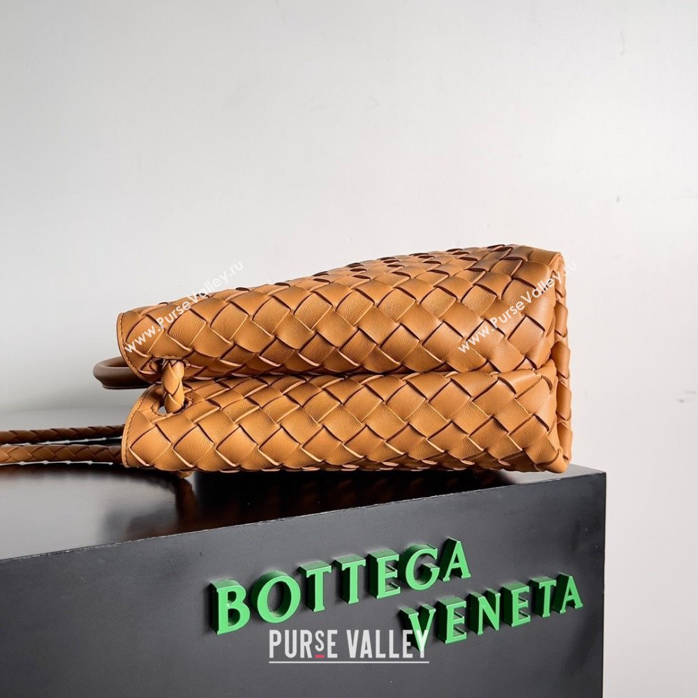 Bottega Veneta Intrecciato leather Medium Andiamo top handle Bag wood 2023 (misu-230928-21)
