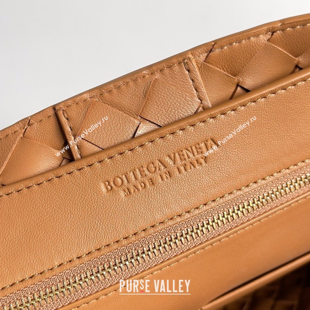 Bottega Veneta Intrecciato leather Medium Andiamo top handle Bag wood 2023 (misu-230928-21)