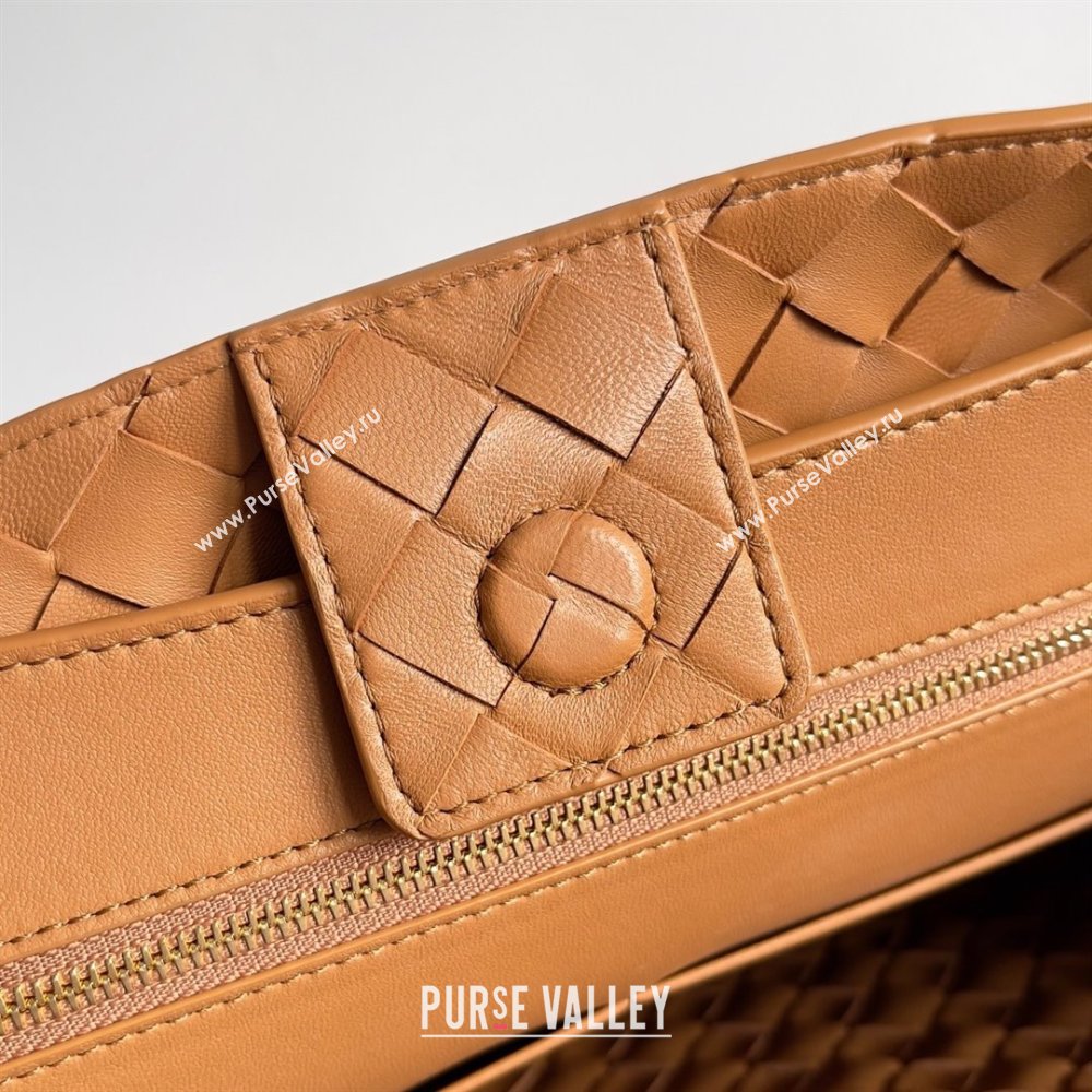 Bottega Veneta Intrecciato leather Medium Andiamo top handle Bag wood 2023 (misu-230928-21)