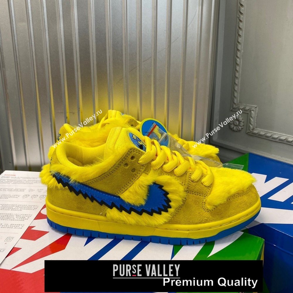 Grateful Dead X Nike SB Dunk Low QS" YELLOW BEAR" sneakers 01 (GD0768-1521)