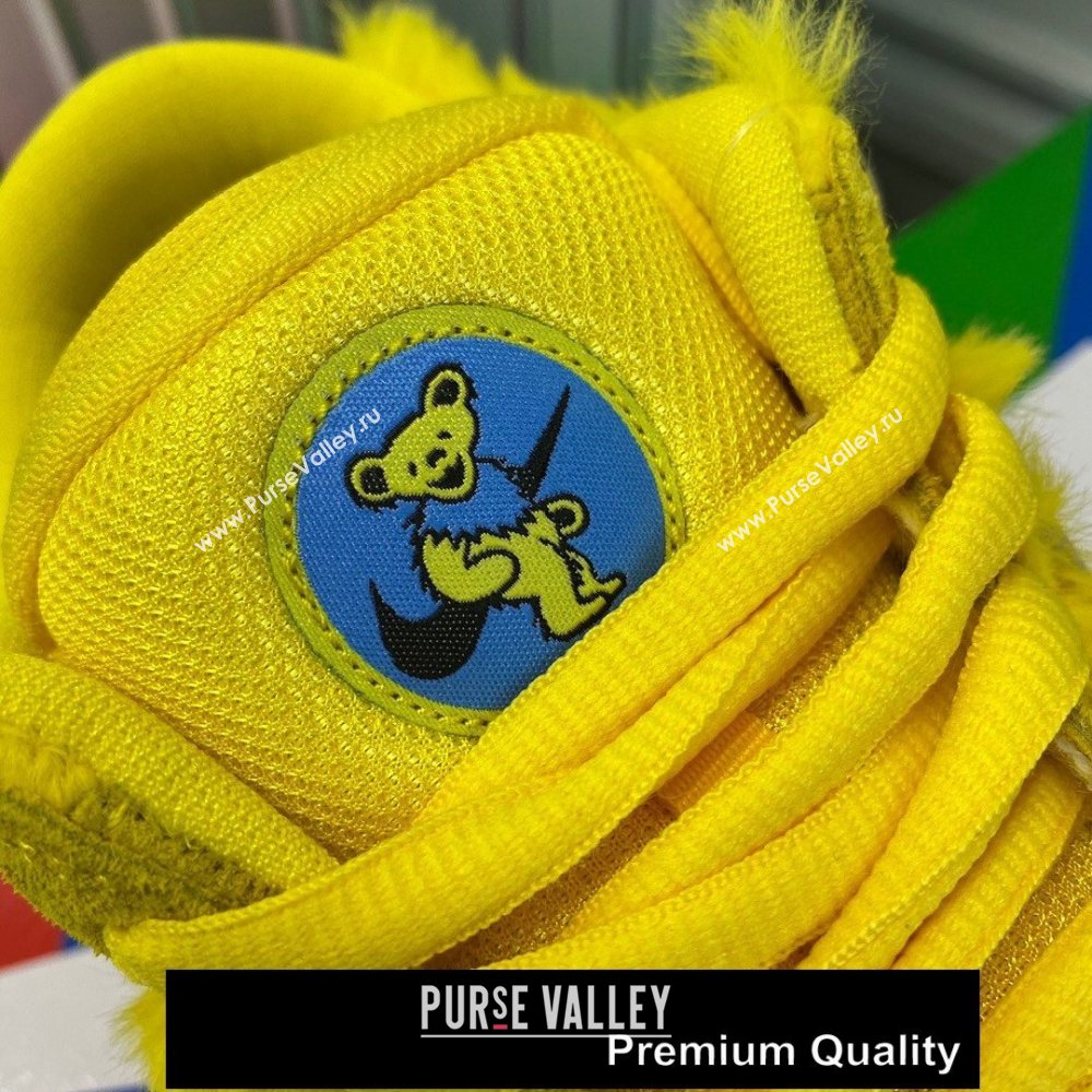 Grateful Dead X Nike SB Dunk Low QS" YELLOW BEAR" sneakers 01 (GD0768-1521)