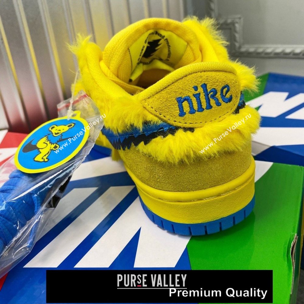 Grateful Dead X Nike SB Dunk Low QS" YELLOW BEAR" sneakers 01 (GD0768-1521)