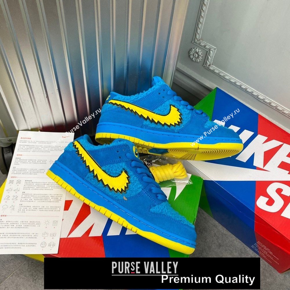 Grateful Dead X Nike SB Dunk Low QS" YELLOW BEAR" sneakers 02 (GD0768-1971)