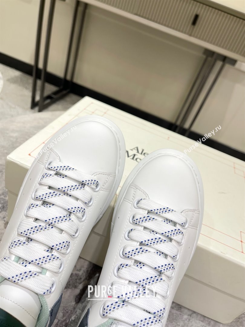 Alexander McQueen Oversized Women/Men Sneakers gray/blue 2023 (danni-231019-17)