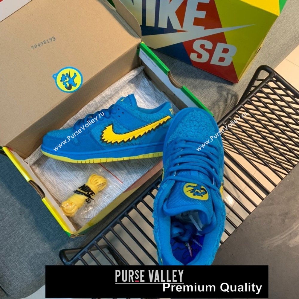 Grateful Dead X Nike SB Dunk Low QS" YELLOW BEAR" sneakers 04 (GD0768-6920)