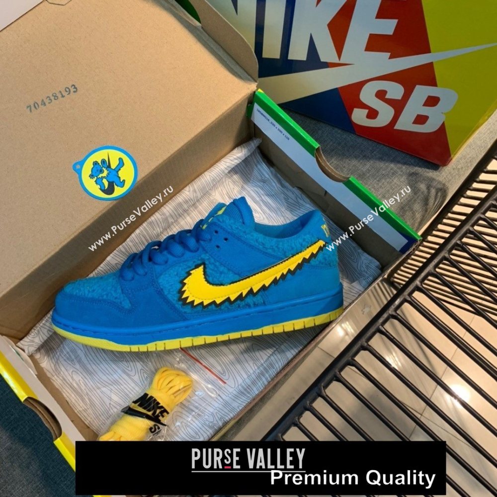 Grateful Dead X Nike SB Dunk Low QS" YELLOW BEAR" sneakers 04 (GD0768-6920)