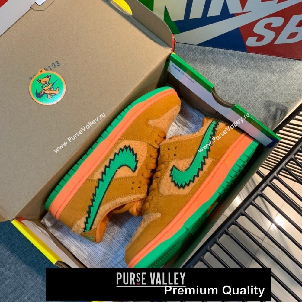 Grateful Dead X Nike SB Dunk Low QS" YELLOW BEAR" sneakers 05 (GD0768-5201)