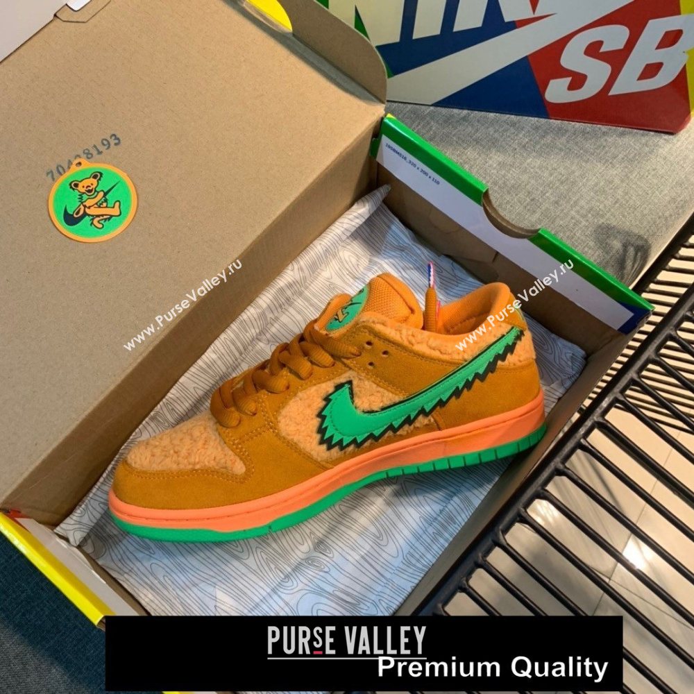 Grateful Dead X Nike SB Dunk Low QS" YELLOW BEAR" sneakers 05 (GD0768-5201)