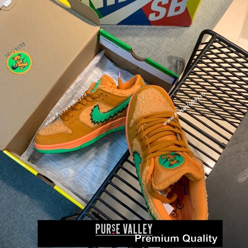 Grateful Dead X Nike SB Dunk Low QS" YELLOW BEAR" sneakers 05 (GD0768-5201)