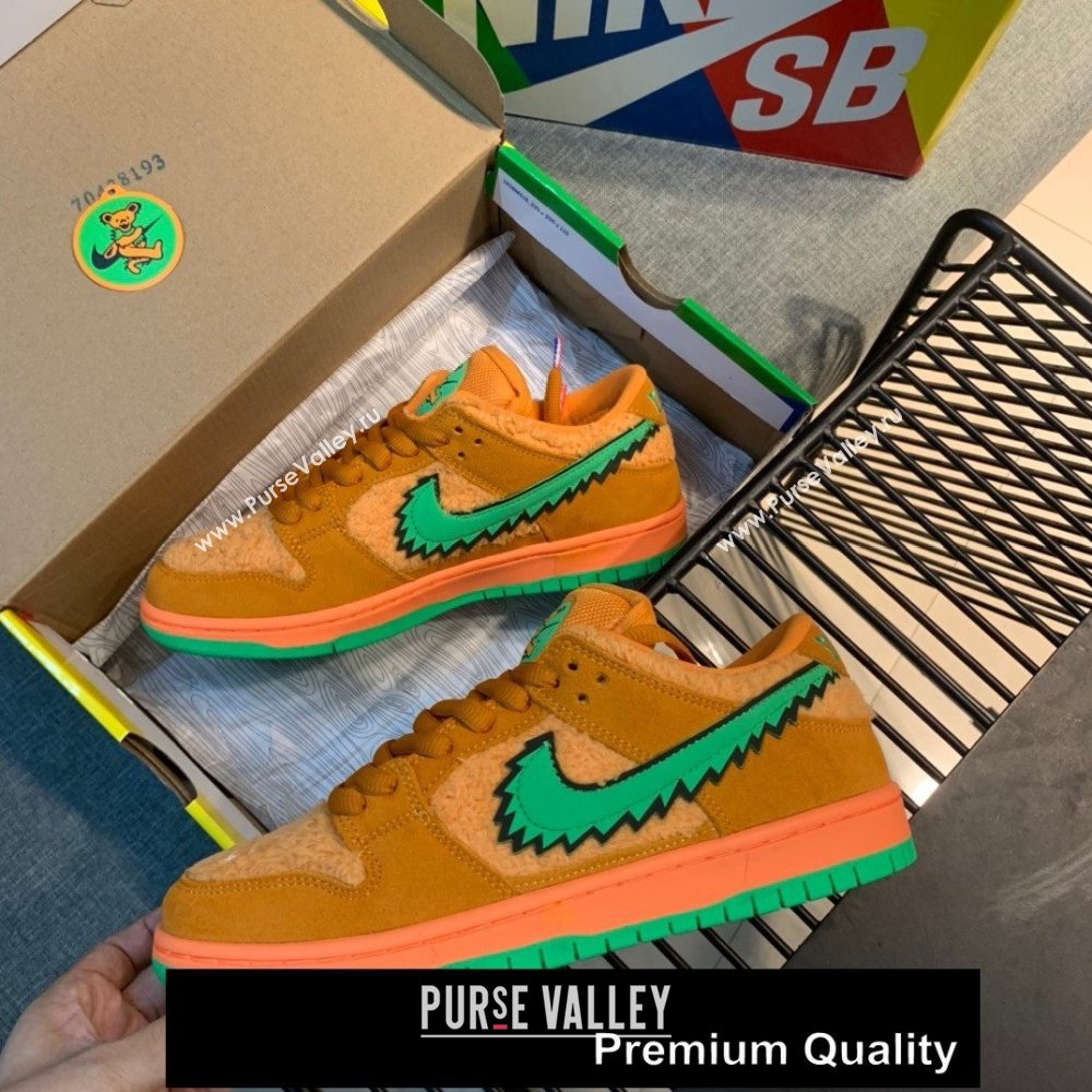 Grateful Dead X Nike SB Dunk Low QS" YELLOW BEAR" sneakers 05 (GD0768-5201)